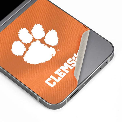 Clemson University Orange Jersey Galaxy Z Flip6 Skin